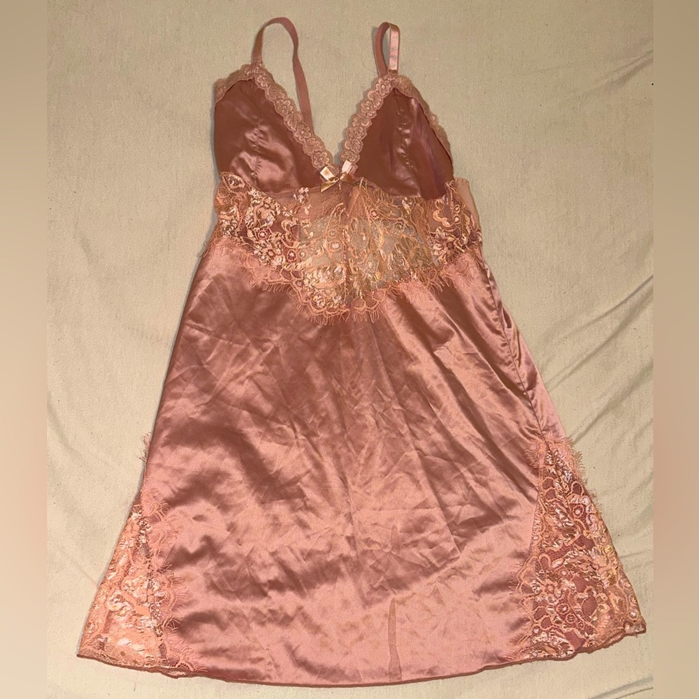 Sexy open back night slip